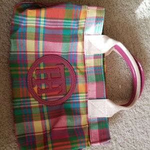 Tommy Hilfiger multi color plaid purse